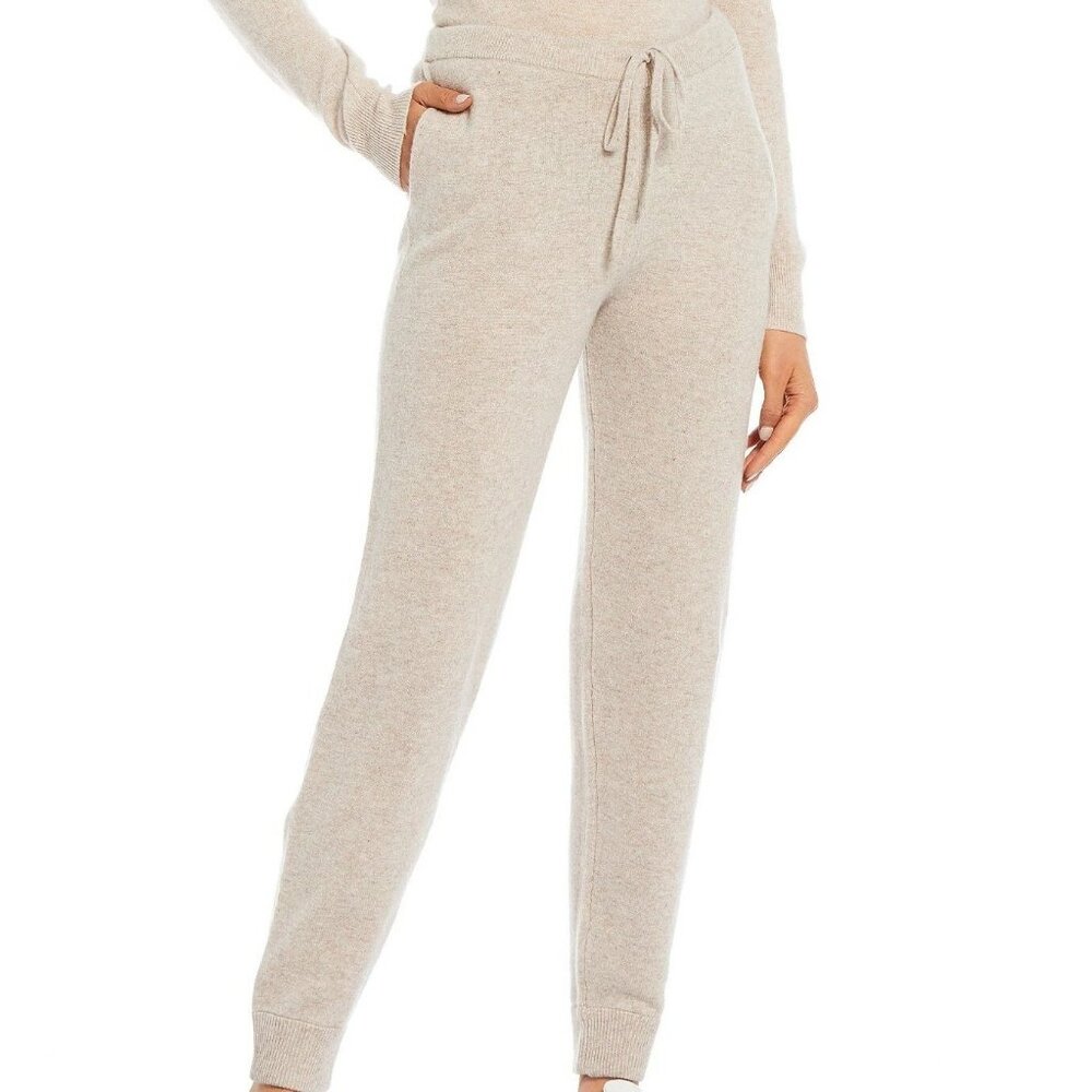 NWT Antonio Melani Oatmeal Luxury Collection Cashmere Coordinating Joggers